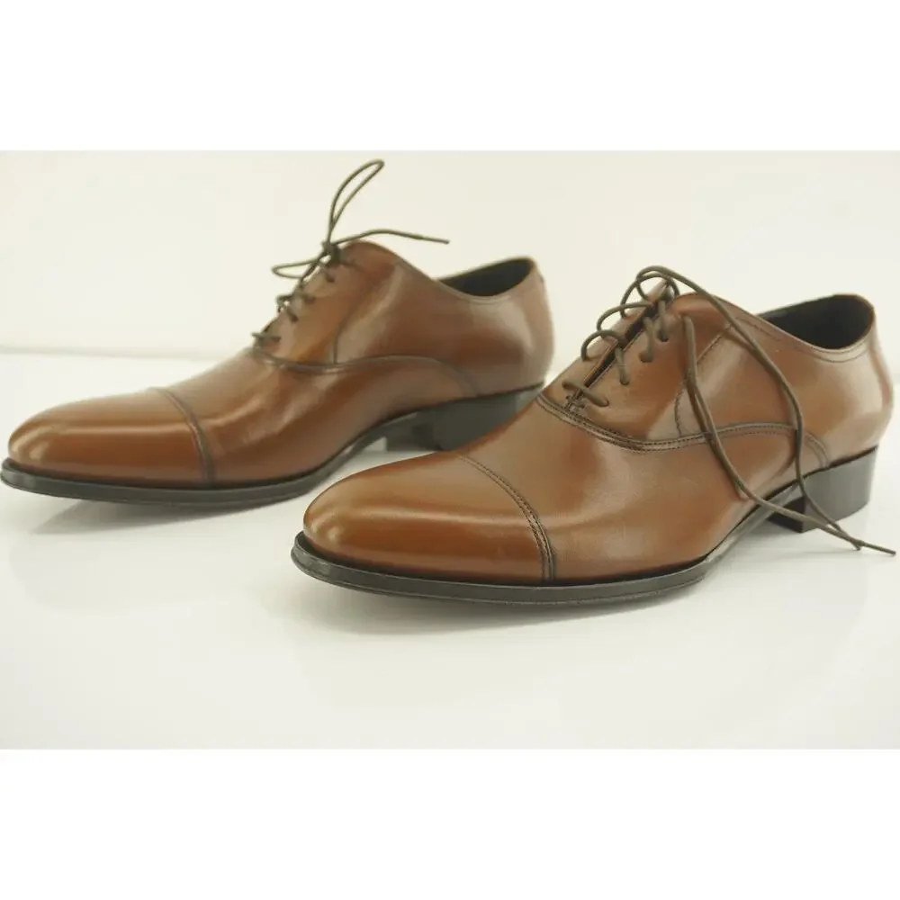 To Boot New York Brandon Brown Leather Oxford Shoes SZ 8.5 NIB $395 Adam Derrick